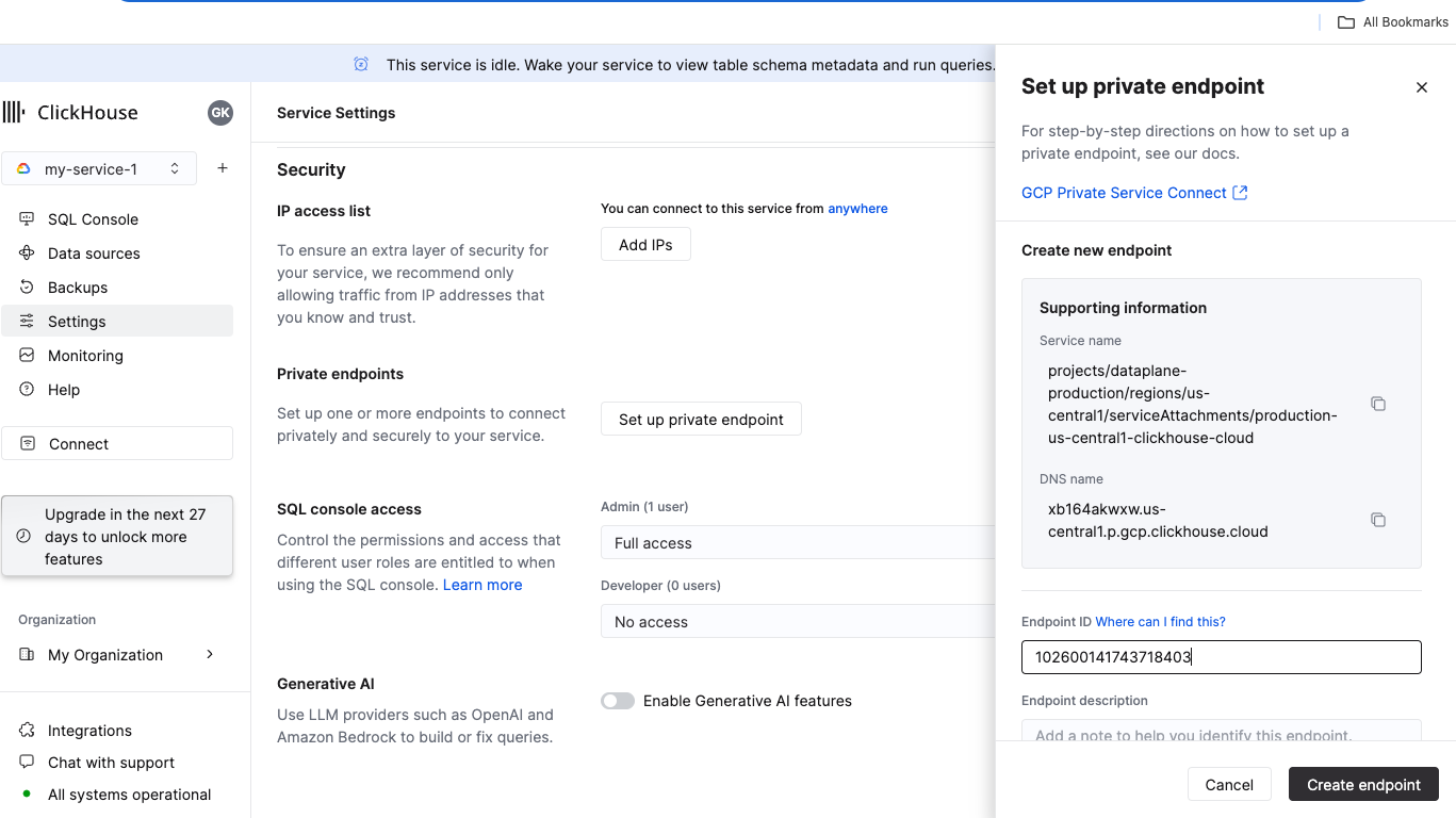 Private Endpoints Filter