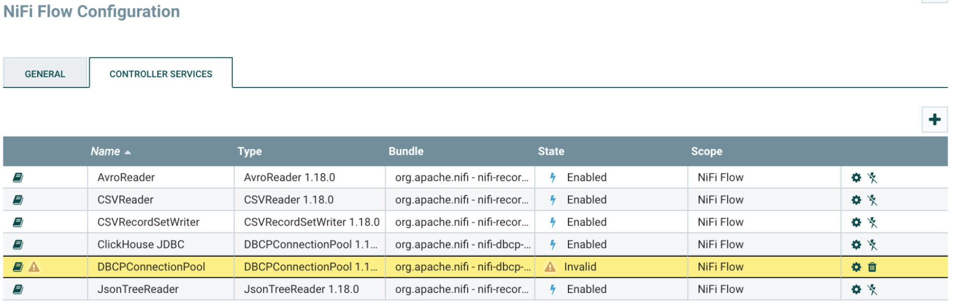 NiFi Flow Configuration